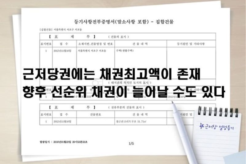 융자 있는 집에 전세로 들어갈 때, 감액등기 반드시 검토해야