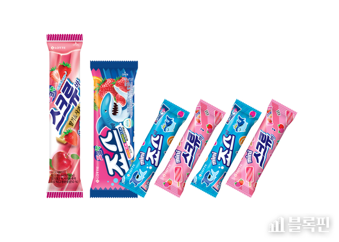 기존 스크류바·죠스바와 미니 스크류바·미니 죠스바. 이미지ㅣ롯데웰푸드