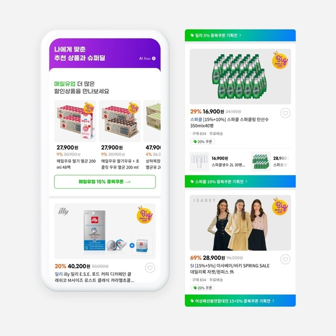 G마켓, 빅스마일데이에 '개인화 모바일 홈 서비스' 적용. 이미지ㅣG마켓