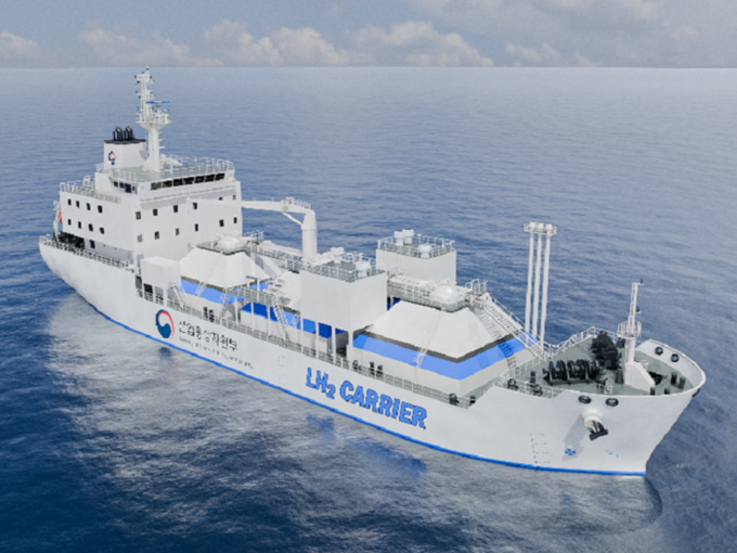 부산대 액화수소운반선 Hydro Ocean K(가칭) 조감도. 이미지ㅣ부산대학교 