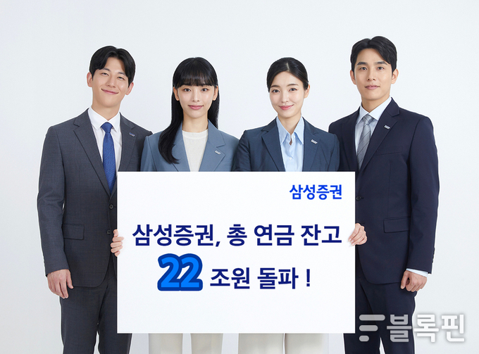 삼성증권은 24일 지난달 말 기준 연금잔고가 22조5000억원을 넘어섰다고 밝혔다. 사진|삼성증권