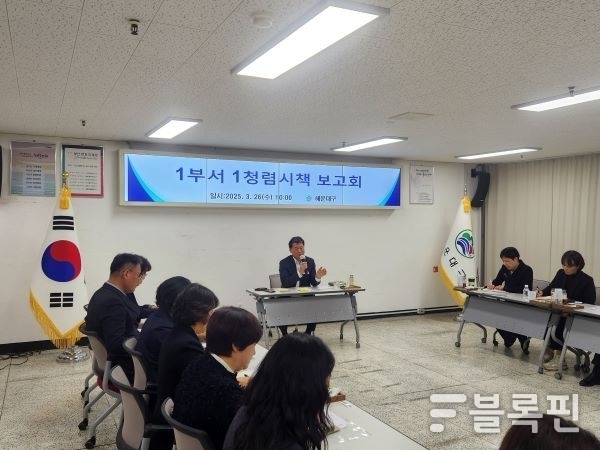 ‘1부서 1청렴시책’ 보고회. 사진ㅣ해운대구 