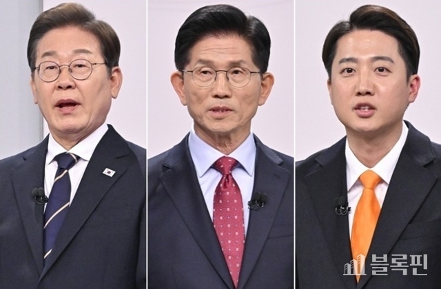 (좌) 이재명 더불어민주당 대선 후보, 김문수 국민의힘 대선 후보, 이준석 개혁신당 대선 후보. 사진|연합뉴스.