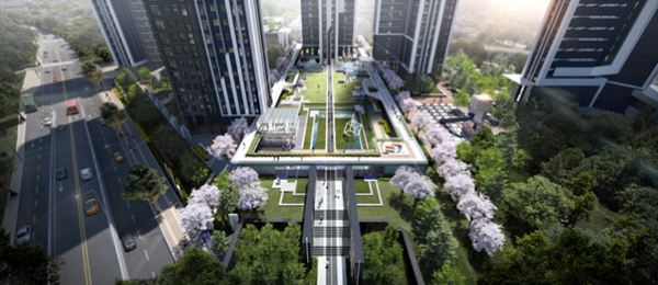총 325m 아트 갤러리 회랑 (L.SQUARE 그랜드갤러리 GRAND GALLERY - 주간). 이미지ㅣHDC현대산업개발