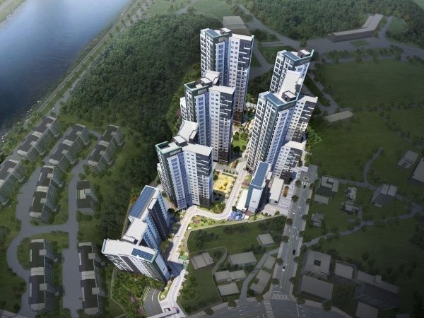 효성해링턴 플레이스 영주 더리버 조감도. 이미지ㅣ효성해링턴플레이스